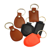 Porte-clés rond en cuir avec logo personnalisé imprimé UV et anneau en alliage de zinc pour cadeaux promotionnels d'entreprise en gros LIYAN