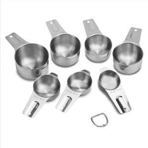 Tazas Medidoras de Acero Inoxidable para Cocina, Repostería, 30ml, 60ml, 80ml, 120ml, 160ml, 180ml, 240ml - Product Image 2