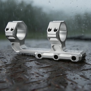 ขาตั้งกล้องแบบ Cantilever ยี่ห้อ ACUMETA รุ่น Bastion สำหรับหลอดขนาด 20 มม. ความสูงตรงกลาง 1.5 นิ้ว สำหรับกิจกรรมกลางแจ้งทางยุทธวิธี (ระยะห่างระหว่างหลอด 60 มม. สีเงิน) - Product Image 2