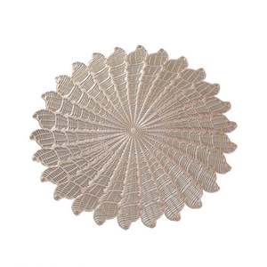 K1406 Placemats Restaurant <b>Round</b> PVC Hollow Meal Pads Anti-hot Dining Table Mats Set PVC <b>Tablemat</b> - Product Image 2