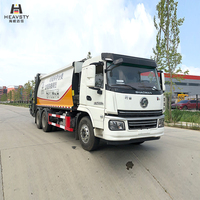 Camión de Saneamiento Municipal HEAVSTY, Compactador de Basura Bidireccional de 20 Metros Cúbicos, 6x4, para Shacman CLD5250ZYSX6