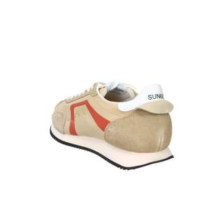 Sun68 Baskets rétro à lacets pour hommes Z36124 Chaussures tendance en toile beige Talon de 2 cm 40 41 42 43 44 45 - Product Image 6