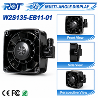 Ventilateur axial industriel AC pour armoire de refroidissement de variateur de fréquence (VFD) W2S135-EB11-01 230VAC 172mm à roulement à billes pour dissipation thermique des armoires