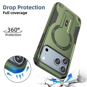 Nouvelle Arrivée Coque de Téléphone Antichoc Blindée pour Apple iPhone 17 Air 16 Pro Max 15 Plus Protection Intégrale Robuste Support Magnétique - Product Image 4