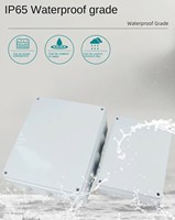 Boîtier de jonction électrique étanche IP en ABS, boîtier électrique extérieur pour surveillance CCTV, boîtier de protection des câbles