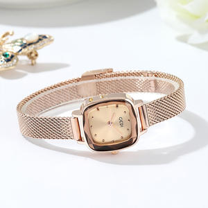 Reloj de pulsera de malla retro para mujer, reloj de pulsera de cuarzo simple y versátil - Product Image 2