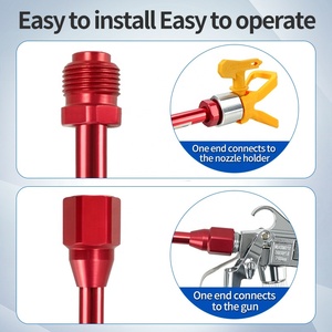 Accesorios para Máquina de Pulverización sin Aire de Alta Presión en Varios Colores, Barra de Extensión para <span class=keywords><strong>Pistola</strong></span> de Pulverización, Personalizable - Product Image 4