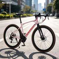 Vélo fixie 700C avec cadre en alliage d'aluminium, vitesse fixe, guidon en drop, vélo de route urbain, vélo de course sur piste