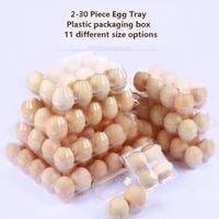Barquettes à œufs jetables en plastique de haute qualité, boîtes à œufs de 1 à 30 pièces, en PET transparent de qualité alimentaire