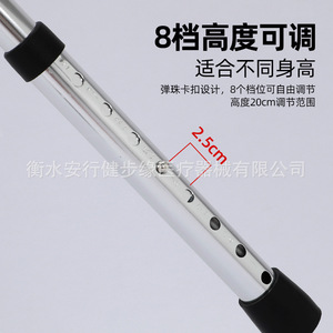 Zhai Qiang Walking Aid Aluminum Alloy Foldable <b>Walker</b> For <b>Elderly</b> Mobility Support - Product Image 5