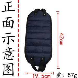 Reposapiés de viaje para exteriores, poliéster oblongo, permeable al aire, para vuelos, trenes, coches, oficina, hamaca, soporte para dormir, color negro - Product Image 2