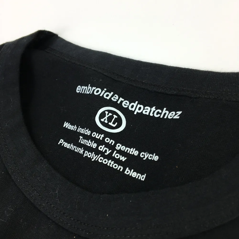 مخصص كامل لون شعار الطباعة tagless تسميات سيليكون ملصق لنقل الحرارة تسميات الملابس