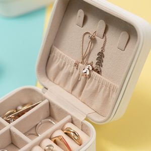 Manufacturer Wholesale Necklace <b>Bracelet</b> Jewelry Elegant <b>Zipper</b> Packaging Storage Boxes - Product Image 3