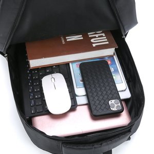 Men's <b>Backpack</b> <b>Large</b> Capacity 20-35L Business Travel Student Schoolbag Laptop Bag Solid Color Black Blue Burgundy - Product Image 3