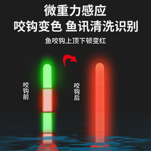 Flotteur de pêche Quan Sheng T Profile 50g, haute visibilité, pour la pêche en eau calme, flotteur vertical en plastique, utilisation en rivière - Product Image 5