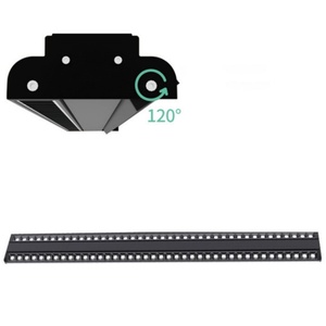 Iluminación LED Lineal, Tubos Dobles, Ángulo Ajustable, Lámpara de Rejilla para Supermercado, 3, 4 y 6 Cables - Product Image 2