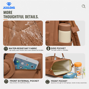 Mochila de Viaje para el Cuidado del Bebé, Portátil, Impermeable, Ligera, Duradera, de Taslon, Gran Capacidad, con Múltiples Bolsillos, OEM ODM, Maternidad - Product Image 5
