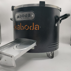 Stufa a Legna e Carbone in Acciaio Inox di Grandi Dimensioni per Cucinare - Product Image 4
