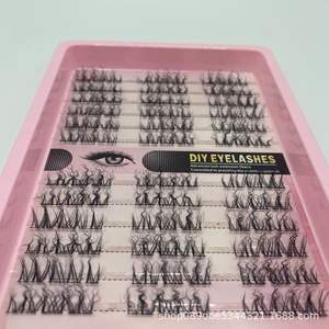 Extensions de cils en soie 5D <span class=keywords><strong>Flora</strong></span> 0.07 C D <span class=keywords><strong>Curl</strong></span> Super Soft Matte Black Flowering Fairy en gros, plateau de cils avec logo personnalisé - Product Image 6