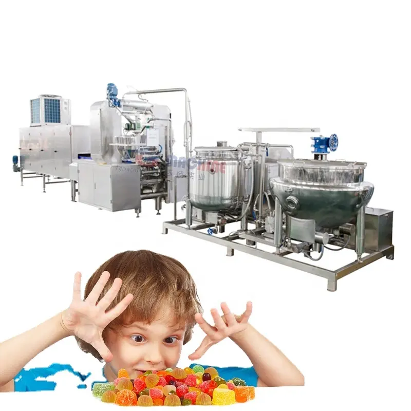 Fruit Flavour Apple Cider Azijn Gummies Snoep Voor Afslanken Gummy Candy Making Machine Productielijn Met Ce