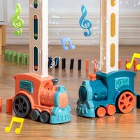 Train Domino Électrique Automatique 2024, Jouet Éducatif pour Enfants de 2 à 4 Ans, Unisexe, Ensemble en Plastique Coloré, Apprentissage Précoce, Marque OEM SL24103016