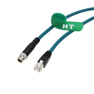 Câble Ethernet HangTon M12 8 broches X codées RJ45 CAT7e GigE pour caméra industrielle, capteur et automatisation - Product Image 6