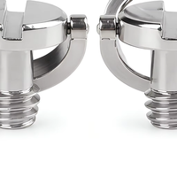 Vis de fixation pour mini caméra espion discrète, en acier, haute précision, norme DIN, avec anneau en D, 1/4, pour trépied photo, personnalisée sur mesure