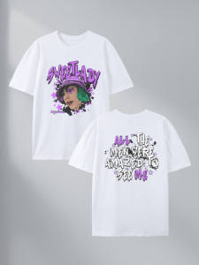 เสื้อยืดลายกราฟิก Sweet Lady ผ้าฝ้าย 100% คลังสินค้าในสหรัฐอเมริกา 7 สี - Product Image 3