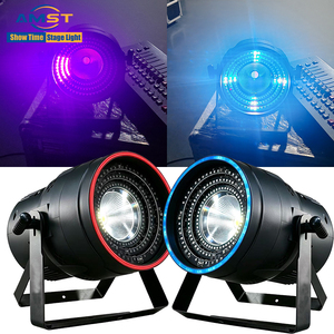 Projecteur LED Par Abyss 200W blanc chaud COB avec anneau LED RGB, contrôleur DMX 512, éclairage de scène pour bar, DJ, mariage - Product Image 1