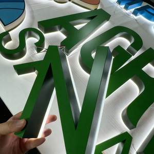 Tùy Chỉnh Tường Biểu Tượng Mở Dấu Hiệu Cửa Hàng Biển Hiệu Cho Doanh Nghiệp Ngoài Trời Dẫn Thư Kênh Chất Lượng Cao Thép Không Gỉ Tùy Chỉnh Dẫn Đăng Ký - Product Image 3