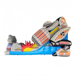 Fabrieksleverancier Robot Opblaasbare Droge Glijbaan met Creatief Robotontwerp Speeltuin Opblaasbare Robotglijbaan voor Kinderen Pretparken - Product Image 3