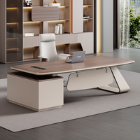 Meilleur Prix Table de Bureau de Luxe en Bois pour PDG, Table d'Ordinateur de PDG, Table de Président ou de Chef