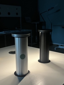 Nhà bếp worktop AU cắm Úc pop-up Ổ cắm điện nhúng LED nâng ổ cắm 2 AC Outlet 20W <span class=keywords><strong>USB</strong></span> không dây sạc nhanh - Product Image 6