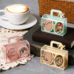 Modèle de <span class=keywords><strong>maison</strong></span> miniature en noix 3D assemblé créatif en gros - Parfait pour offrir en cadeau - Product Image 2