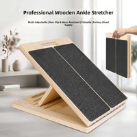 Planche d'Étirement Inclinée Portable Professionnelle en Bois pour Mollets et Pieds, 5 Positions Réglables, Vente en Gros