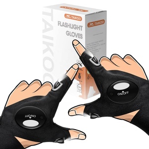 Taikoo Hai Ngón Tay USB Có Thể Sạc Lại LED Đèn Pin Găng Tay Đêm Đèn Pin <span class=keywords><strong>Torch</strong></span> Cho Ngoài Trời Sửa Chữa Câu Cá Cắm Trại Ánh Sáng - Product Image 1