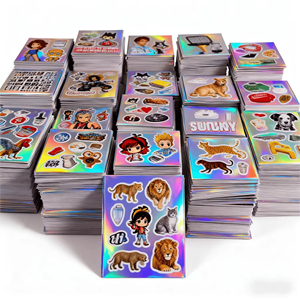 Etiqueta Adhesiva Personalizada de Vinilo Holográfico Brillante con Impresión de Logotipo a Prueba de Agua - Product Image 1