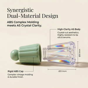 <span class=keywords><strong>Tubes</strong></span> et couvercles de gloss vert foncé, conteneur de gloss vert menthe, tube de gloss vide pour enfant en forme d'ombrelle irrégulière unique - Product Image 2