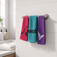 Serviette de sport tricotée antimicrobienne rafraîchissante pour adultes, effet froid instantané pour activités de plein air et de fitness, avec impression de logo personnalisée