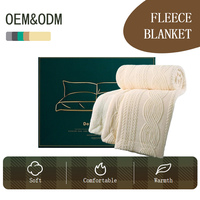 Plaid personnalisé beige uni en polaire sherpa vintage, doux, moelleux et chaud, 100 % polyester, écologique, pour toutes les saisons, idéal pour la maison
