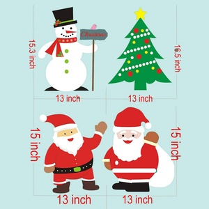 Jiupeng Eco-Friendly Outdoor Christmas Yard Signs 4mm PP Material Holiday <b>Winter</b> <b>Decorations</b> Lawn Sign Board - Product Image 3