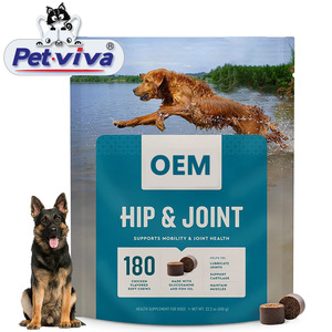 Глюкозамин для суставов собак: жевательные таблетки с МСМ и курицей, для поддержки здоровья суставов, добавка для животных - Product Image 1