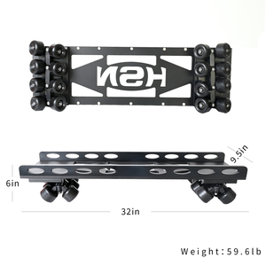 NSH Skateboard untuk kamera pintu Dolly Track Boogie roda nampan peralatan fotografi dengan 16 roda - Product Image 5