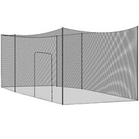 Cage de frappe de baseball et de cricket pliante portable de grande taille personnalisée pour les sports de plein air