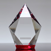 Usine directement personnalisée mode cristal verre modèle camion cristal transparent cadeau trophée