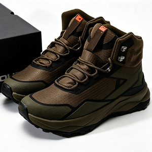 DF001 Men High Top Outdoor <b>Hiking</b> <b>Boots</b> Waterproof Textile Men's Winter Snow Shoes All Seasons Mountaineering Footwear - Product Image 2