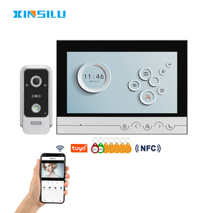 XSL 9นิ้วระบบกริ่งประตูวิดีโอปุ่มหน้าจอสัมผัสความละเอียด1080P อินเตอร์คอม WiFi แอป Tuya กันน้ำ - Product Image 1