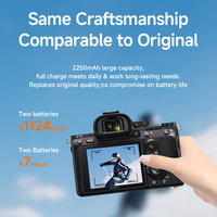Étui de charge rapide à haute efficacité compatible avec les batteries d'appareil photo Sony NP FZ100 avec affichage numérique