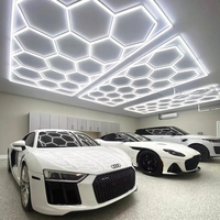 Plafonnier Led hexagonal pour cabine de lavage de voiture, lampe de Garage