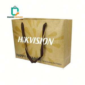 Fabricante de China, cartón blanco, empresa personalizada, marca impresa, embalaje de compras, bolsas de papel de gran oferta usadas con asas - Product Image 3